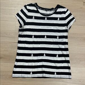Ann Taylor Black and White Top